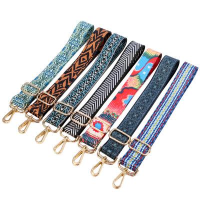 China Durable Adjustable Ethnic Style Bag Accessories Multi Color Bag Straps Bag Straps Shoulder Cross - Body for sale