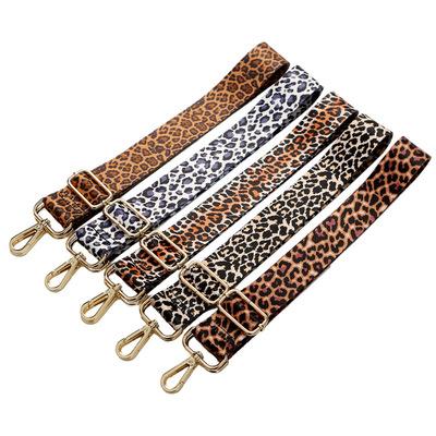 China Leopard Print Wide Shoulder Strap Messenger Bag Strap Handbag Durable Hot Selling Adjustable Strap for sale