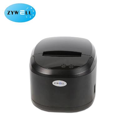 China Zywell Print 3 Inch 80mm POS Black And White Thermal Event/Lottery/Queue Ticket Printer With Sound Reminder for sale