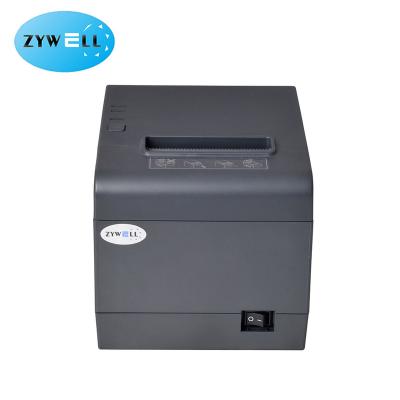 China RS232 black and white printer USB Lan Thermal Receipt Printer Black and white Zywell ZY808 for sale