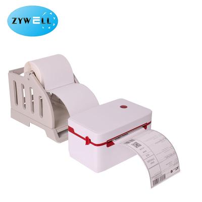 China Zywell 152mm/x 4x6 USB Bluetooth Thermal Black and White Shipping Label Desktop Printer for Home Small Business with Label Holder for sale