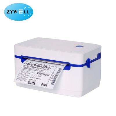 China Zywell thermal printer shipping printer 4x6 blue black and white bluetooth label printer Zywell thermal printer for sale