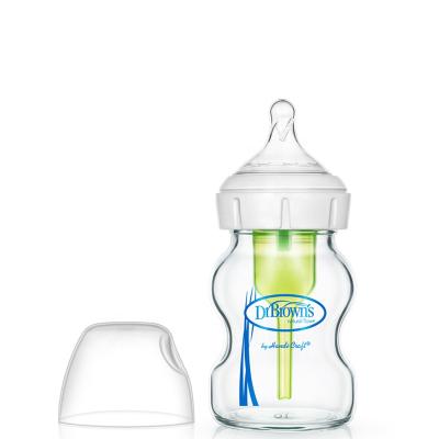 China Dr. Brown Baby Feeding Options+ Wide-Neck Baby Bottle, 5 oz Baby Bottle Gift Set Baby Milk Bottle for sale