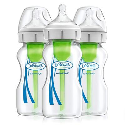 China Dr. Brown's Options+ Wide-Neck Baby Bottle BPA Free, 9 oz Baby Milk Bottle for sale