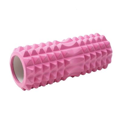 China Comfortable Gym Cork Fitness Massage Wheel Yoga Roller Column Eva Paint Foam Roller for Relax for sale