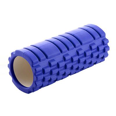 China Low Density Comfortable Exercise Fitness Eva Grid Foam Roller Custom Logo For Muscle Massager For Gym for sale