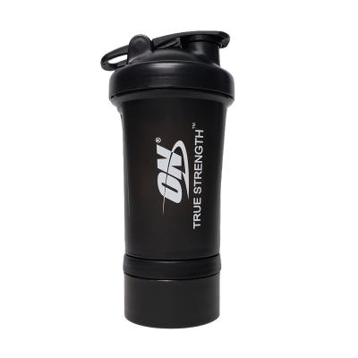 China Sustainable Mixing Ball Gym Mixer Logo Shaker Custom Water Bottle With Storage for sale