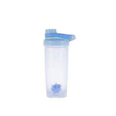 China 2021 Hot Selling Viable 700ml Custom Plastic Drinking Shaker Bottle Water Bottle With Mixing Ball for sale