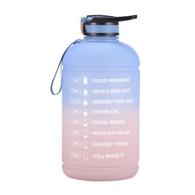 China CLASSIC Private Label Gym Plastic Jug 1 Gallon Sports Water Bottle Tritan Bpa Free Motivational Water Bottle For Gym for sale