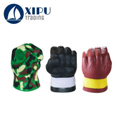 China Promotional Toy Custom Logo Printing PU Stress Fist Mug Can Stand For Promotion for sale