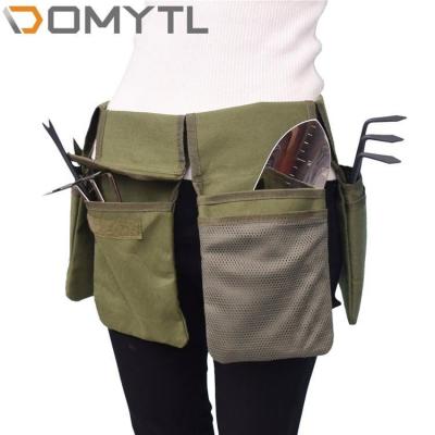 China 4 Pockets Garden Scissors Lawn Mower Waterproof Portable Women Men Storage Canvas Tool Belt Bag 4 Pocket Durable Household for sale