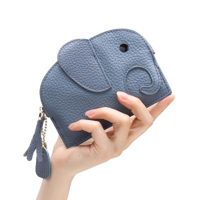 China Promotional Custom Logo Multifunctional Genuine Leather Coin Purse Main Chain Coin Purse Bulk Wholesale Cute Wallet Coin Purse for sale