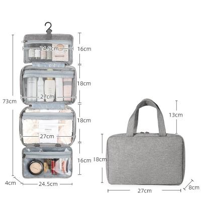 China New Fashion Fashion Large Custom Makeup Bags Travel Cosmetic Bag Organizer Toiletry Hanging Bag for sale