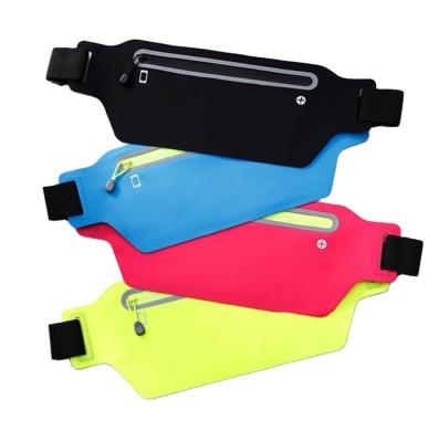 China Outdoor Water Proof Waterproof Spandex Increasing Running Laufgurt Reflective Treadmill Bag Sports Waist Belt Waist Bag Recycling Bag for sale