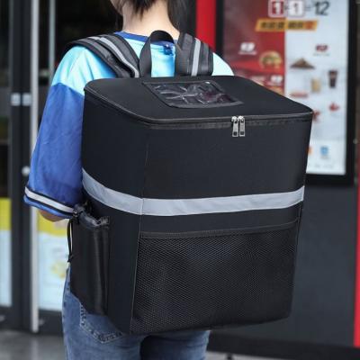 China Extra Large 35L Waterproof Food Bag Cooler Bag Thermal Fridge Box Fresh Food Storage Delivery Backpack Insulated Cool Bag for sale