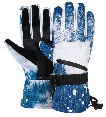 China OEM Winter Warm Snowboard Gloves Non-slip Waterproof Windproof for Cold Weather Ski Gloves Waterproof Touchscreen Snow Gloves for sale