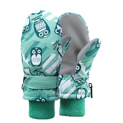 China Non-slip Snow Windproof Waterproof Ski Gloves Children Snowboard Winter Kids Gloves for Boys Girls for sale