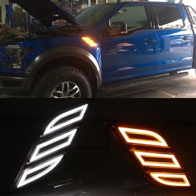 China Car Fender Light For Ford Raptor F150 2016 2017 2018 2019 Daytime Running Light Side Bulbs F-150 F150 2015 LED Turn Signal Lamp 12V DRL 2016 2017 2018 2019 for sale