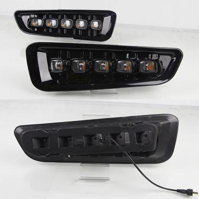 China Car DRL LED Daytime Running Turn Signal Lights With Yellow Turn Signal Fog Lamp For Ford Raptor SVT F150 2016 2017 2018 2019 F-150 F150 2015 2016 2017 2018 2019 for sale