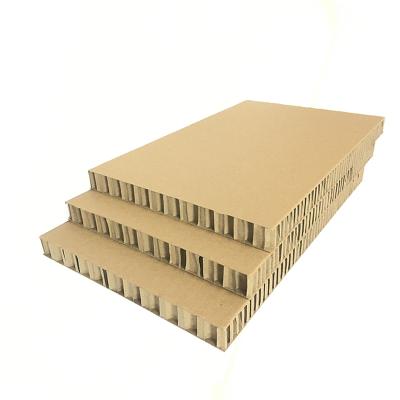 China Recycled Materials Kraft Paper Corrugated Cardboard 20mm Honeycomb Core High Strength Board for sale