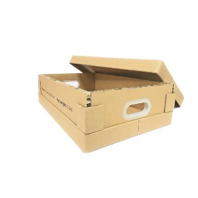 China Custom Recycled Materials Logo Cardboard Cartons Shipping Ad Box Parts Transport Cardboard Boxes Industrial Honeycomb Paper Box for sale