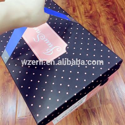 China Waterproof Attractive Printing Handle Strip For Shoe Box Replaces Plastic Bag for sale