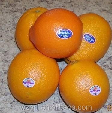 China Self-adhesive custom fruit label waterproof, easy to peel for sale