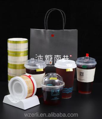 China Estape Waterproof Sticker On Paper Bag Cake Box Sealing Juice Cup Cover Takeout for sale