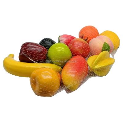 China Wholesale 12 Pieces Different Party Home Decoration Kitchen Room Decorative Artificial Fruits for sale