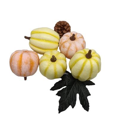 China Best Selling High Quality Decorative Outdoor Pumpkin Pumpkin Halloween Moss Artificial Pumpkin for sale