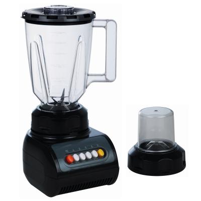 China 350W Multifunctional 4 Speeds 1.5L Jar Plastic Glass 2 In 1 Electric Blender Food Blender Table Blender for sale