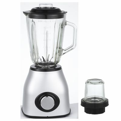 China 3 Speed ​​Multifunctional 500W 2 in 1 Body 1.5L Stainless Glass Jar Electric Blender Fruit Blender for sale