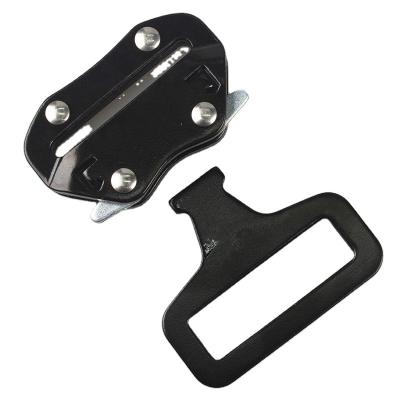 China Wholesale Custom Solid Black Metal Popular Use For Backpack Luggage Ratchet Insert Buckle for sale