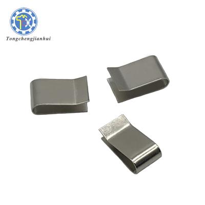 China Metal Spring Clips Small Staples High Quality Cheap Fixed Metal Clips Sheet Metal Support Flat Spring Clips for sale