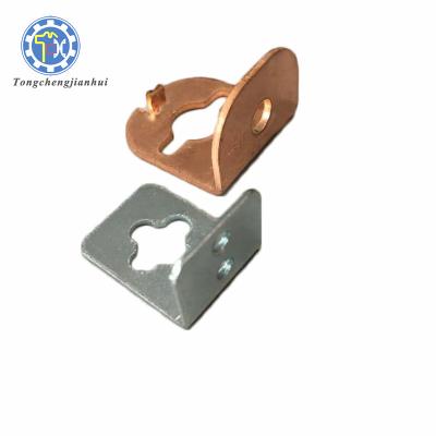 China OEM Metal Single Side Floating Shelf Bracket Stamping Parts With Screw Hole 150*150mm for sale