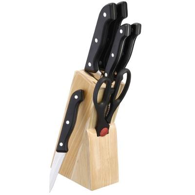 China 3Cr13/3CR14 Best Promotion Kitchen Stainless Steel Knife Set With Block for sale