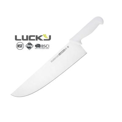 China Professional Stainless Steel Cow Processing Safety Stainless Steel Butcher Knife for sale