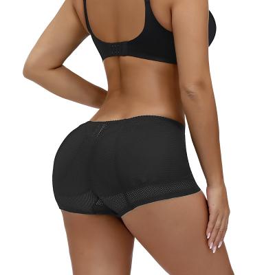 China Antibacterial Women Butt Waist Slim Panties With Pad Pad Butt Panties Women Mesh Butt Lift Shapers Breathable Pants for sale