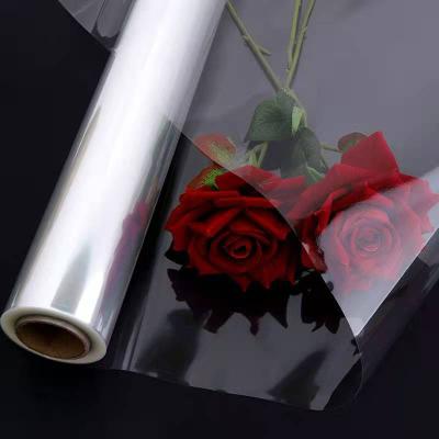 China Wholesale Water Proof Transparent Floral Kraft Paper Plastic Paper Roll For Flower Bouquet for sale