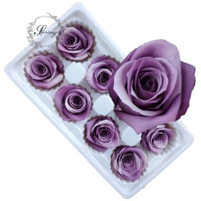 China Fashional Gift 2019 New Design Product Preserved Colorful Rose For Rose Box for sale