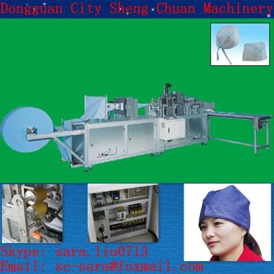 China Automatic Non-woven/PE Surgical Cap Making Machine for sale