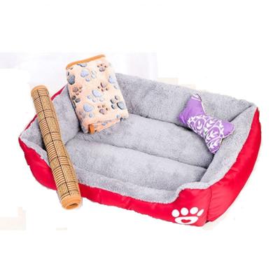 China Breathable Super Soft Pet Sofa Bed Non Slip Pet Bottom Sofa Wholesale Novelty Pet Beds for sale