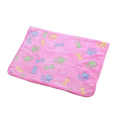 China Breathable High Quality Pet Memorial Fleece Blanket Set Pet Soft Mats Wholesale for sale