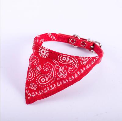 China Personalized hot sale pet collar polyester triangle dog saliva towel pet supplies collar for sale