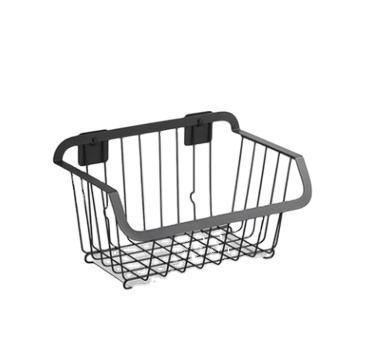 China Freestanding Wall Hanging Stainless Steel Punching Drain Shelving Basket Kitchen Fruit Vegetable Storage Rack Viable Rack for sale