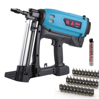 China Toua Cordless Gas Nail Gun Gsn50C Battery Uesd For Gas Interlocked Tool Air Nail Gun Hydroelectric Attaching Concrete Installation Stong for sale