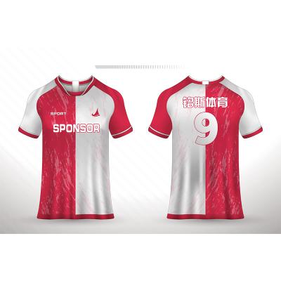 China High Quality Cheap Breathable Quick Dry Soccer Wear Jersey Soccer Sets Soccer Uniform Men Custom Design for sale