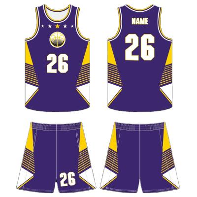 China High Quality Breathable Customize Tank Tops Breathable Basketball Uniforms Sublimation Design Names and Numbers Basketball Uniforms for sale