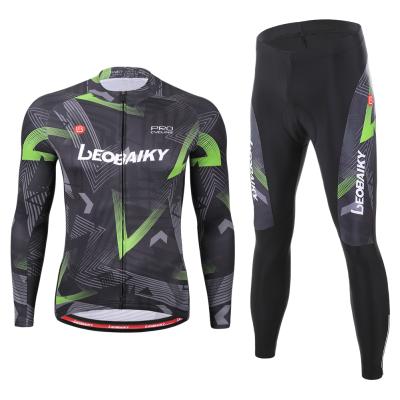 China Breathable Factory Backs Custom LOGO Winter Clothing Set Men's Cycling Set Road Cycling Clothing for sale