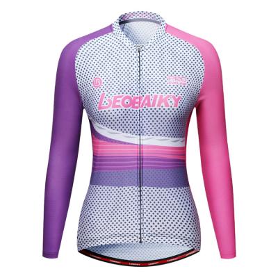 China Breathable Cycling Compression Button Up Ladies Cycle Shirt Women Cycling Thumb Notches for sale